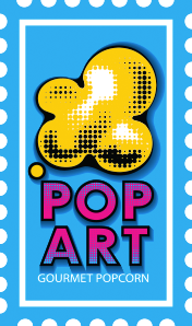 Pop Art Gourmet Popcorn logo